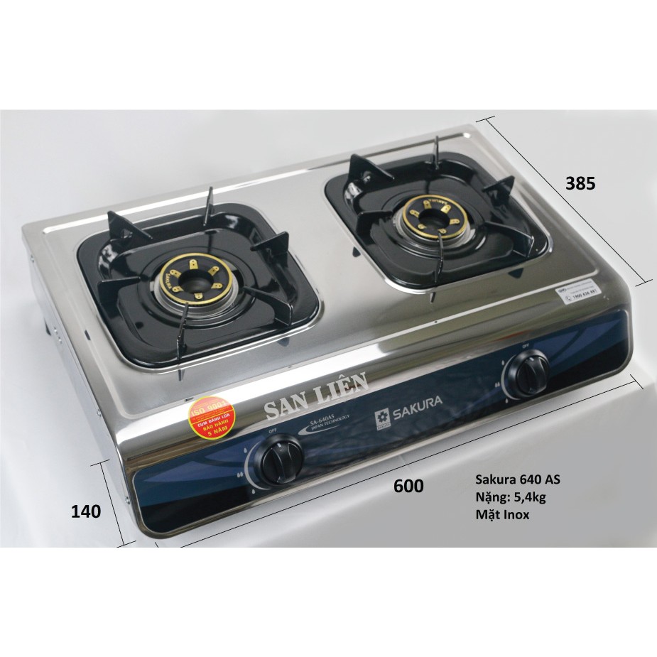 Bếp gas dương Sakura SA-640AS